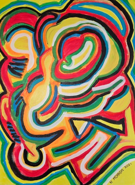 A painting by Greygray: Demon